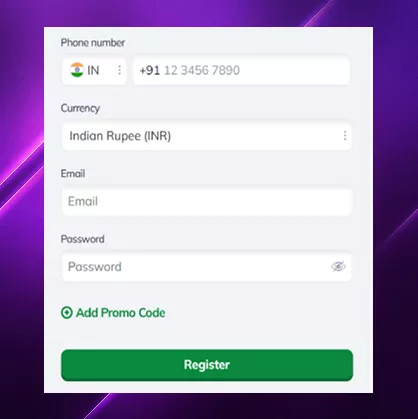 Valor Bet: registration takes less than 1 minute